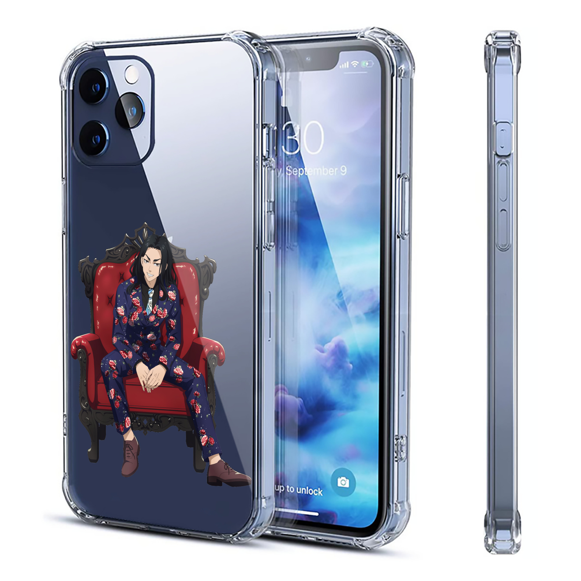 （画像用） 東京リベンジャーズ Tokyo Revengers 【iPhone 12シリーズ対応】透明スマホケース（クリアソフトケース）